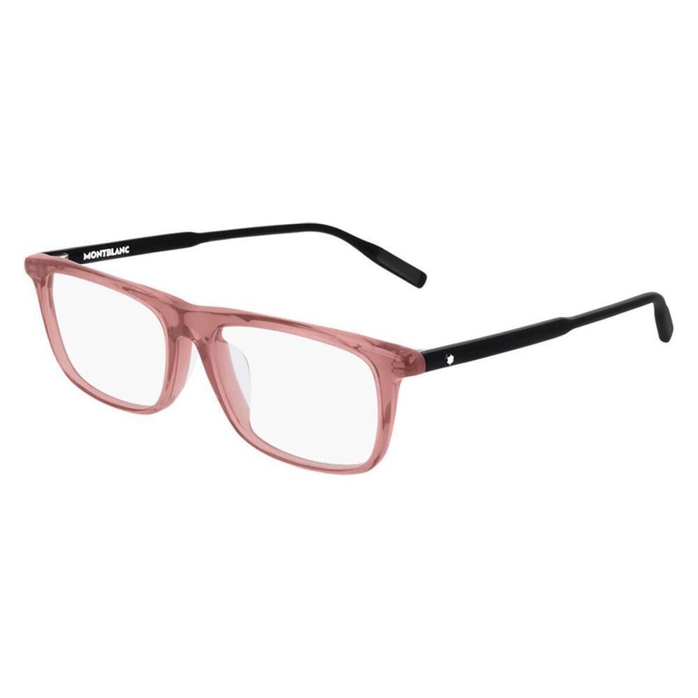 NWT Mont Blanc MB0012OA-008-54 Pink Black 54mm Eyeglasses
